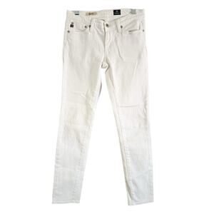 Adriano Goldschmied AG White Skinny Jeans The Stilt Cigarette Leg Size 25 USA